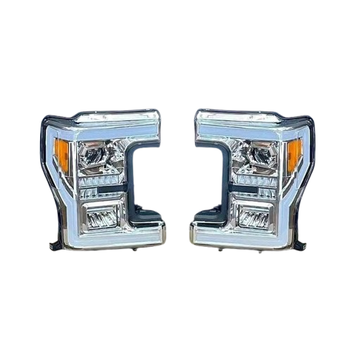 2017-2019 Ford F250 / F350 New Chrome LED Projector Headlights 2017-2019 Ford F250 / F350 New Chrome LED Projector Headlights - Image 4